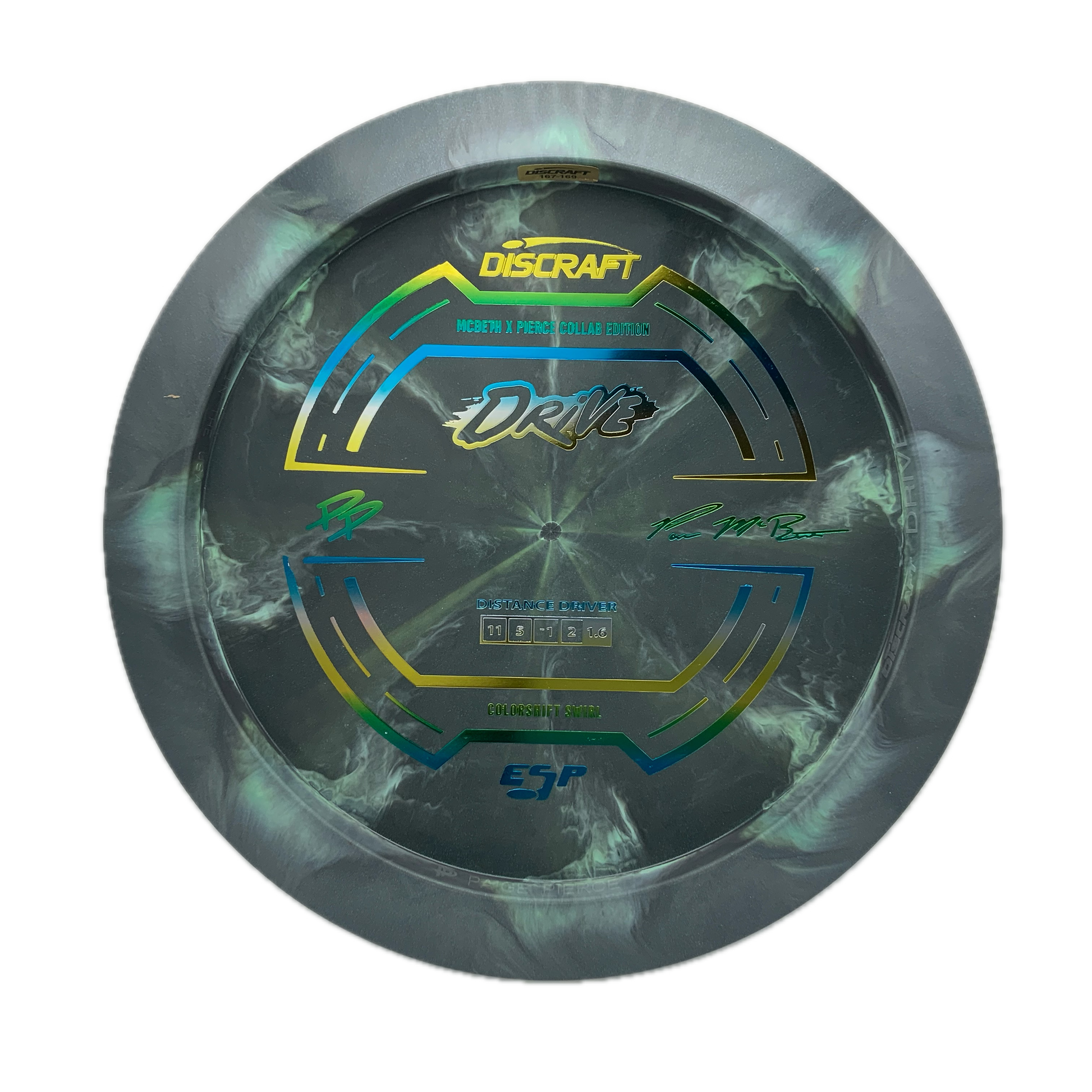 Discraft Drive - 2025 Paige Pierce & Paul McBeth Collab ESP #24 - 167-169 - Astro Discs TX - Houston Disc Golf