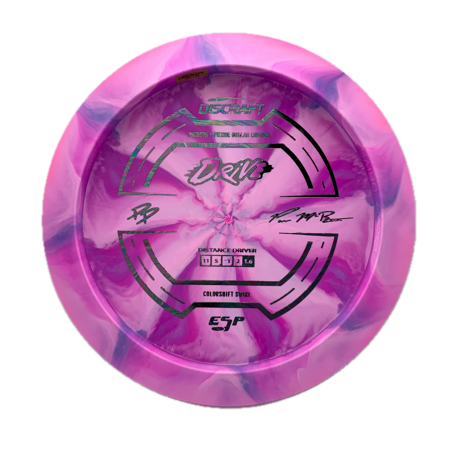 Discraft Drive - 2025 Paige Pierce & Paul McBeth Collab ESP #26 - 167-169 - Astro Discs TX - Houston Disc Golf