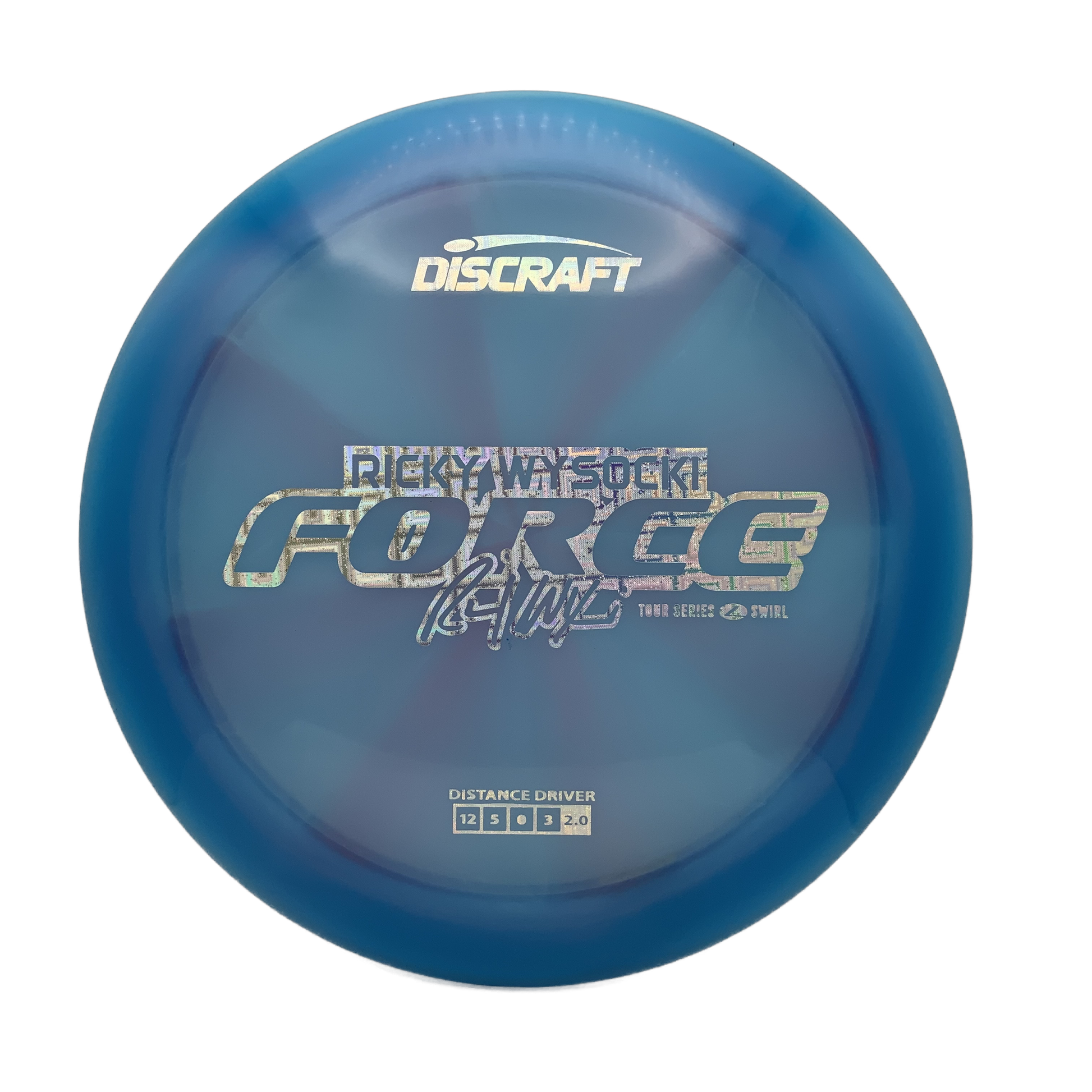 Discraft Force - 2025 Ricky Wysocki Tour Series Z Swirl #5 - 173-174 - Astro Discs TX - Houston Disc Golf
