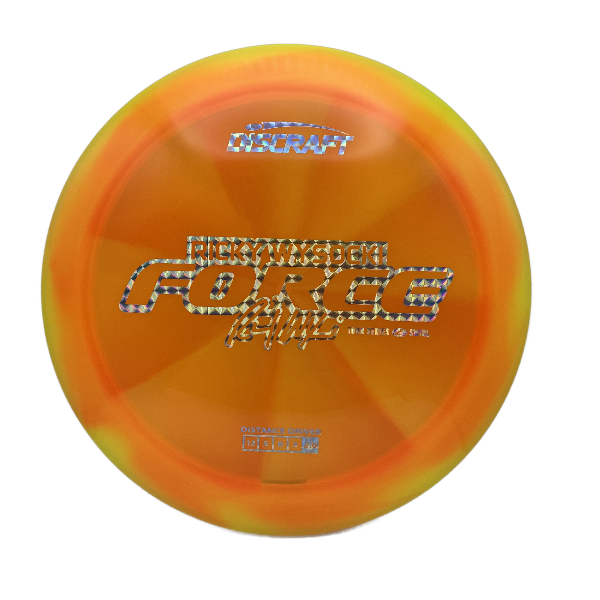 Discraft Force - 2025 Ricky Wysocki Tour Series Z Swirl #11 - 173-174 - Astro Discs TX - Houston Disc Golf