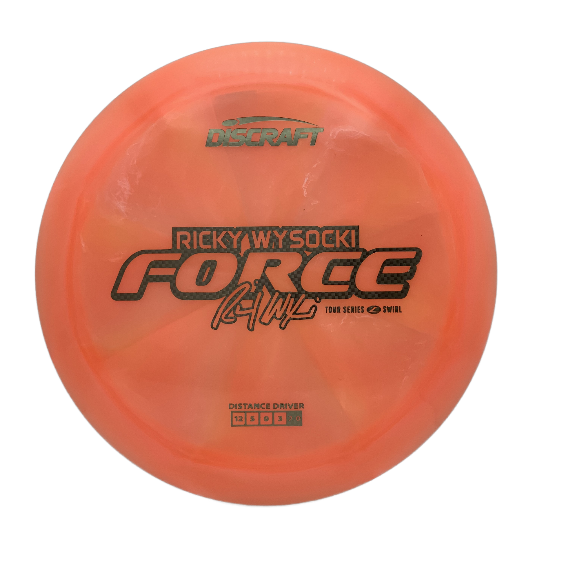 Discraft Force - 2025 Ricky Wysocki Tour Series Z Swirl #12 - 173-174 - Astro Discs TX - Houston Disc Golf