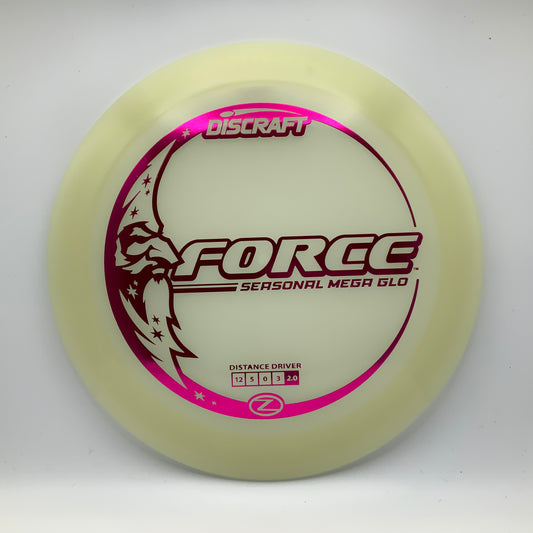 Discraft Force - Mega Glo Z Mega Glo Z #9 - 173-174 - Astro Discs TX - Houston Disc Golf