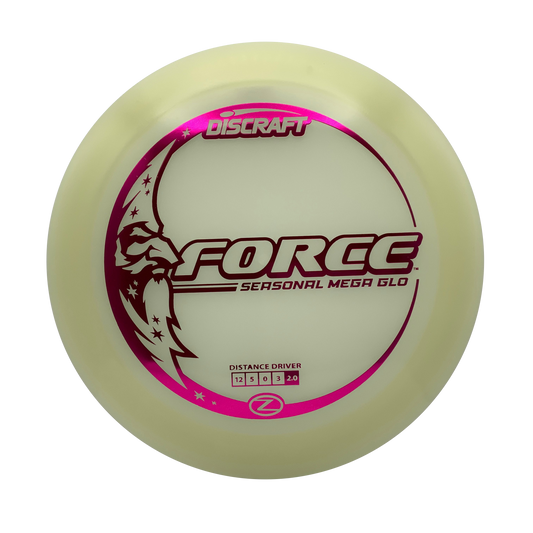 Discraft Force - Mega Glo Z Mega Glo Z #9 - 173-174 - Astro Discs TX - Houston Disc Golf