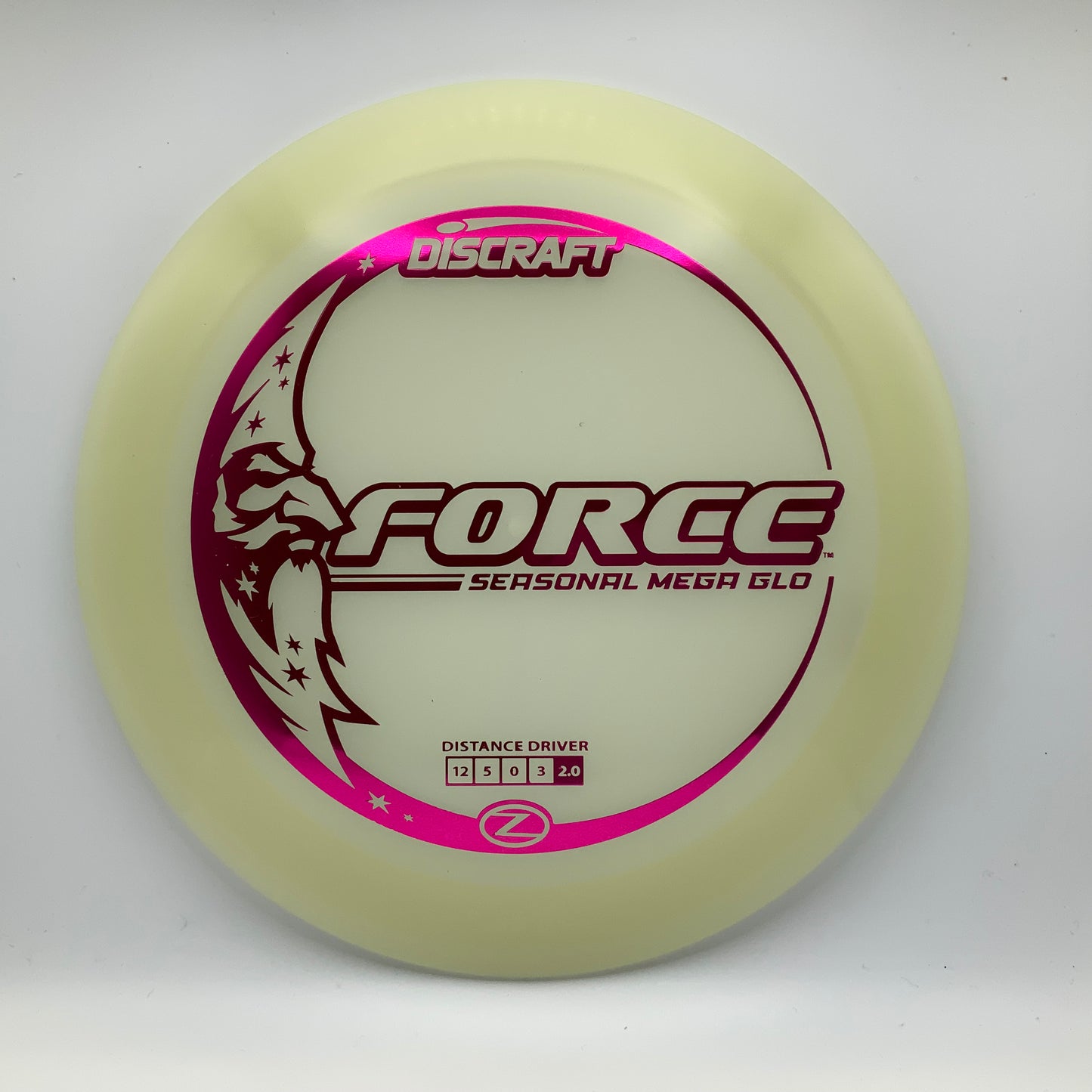 Discraft Force - Mega Glo Z Mega Glo Z #10 - 173-174 - Astro Discs TX - Houston Disc Golf
