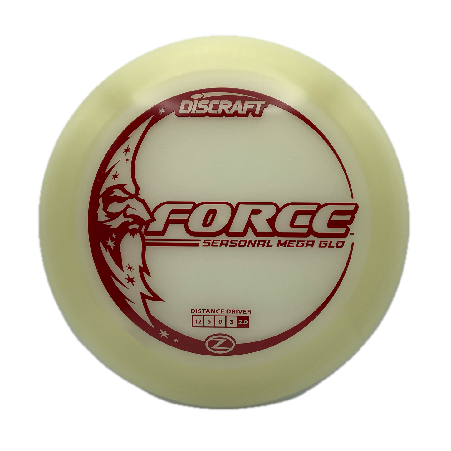 Discraft Force - Mega Glo Z Mega Glo Z #15 - 173-174 - Astro Discs TX - Houston Disc Golf
