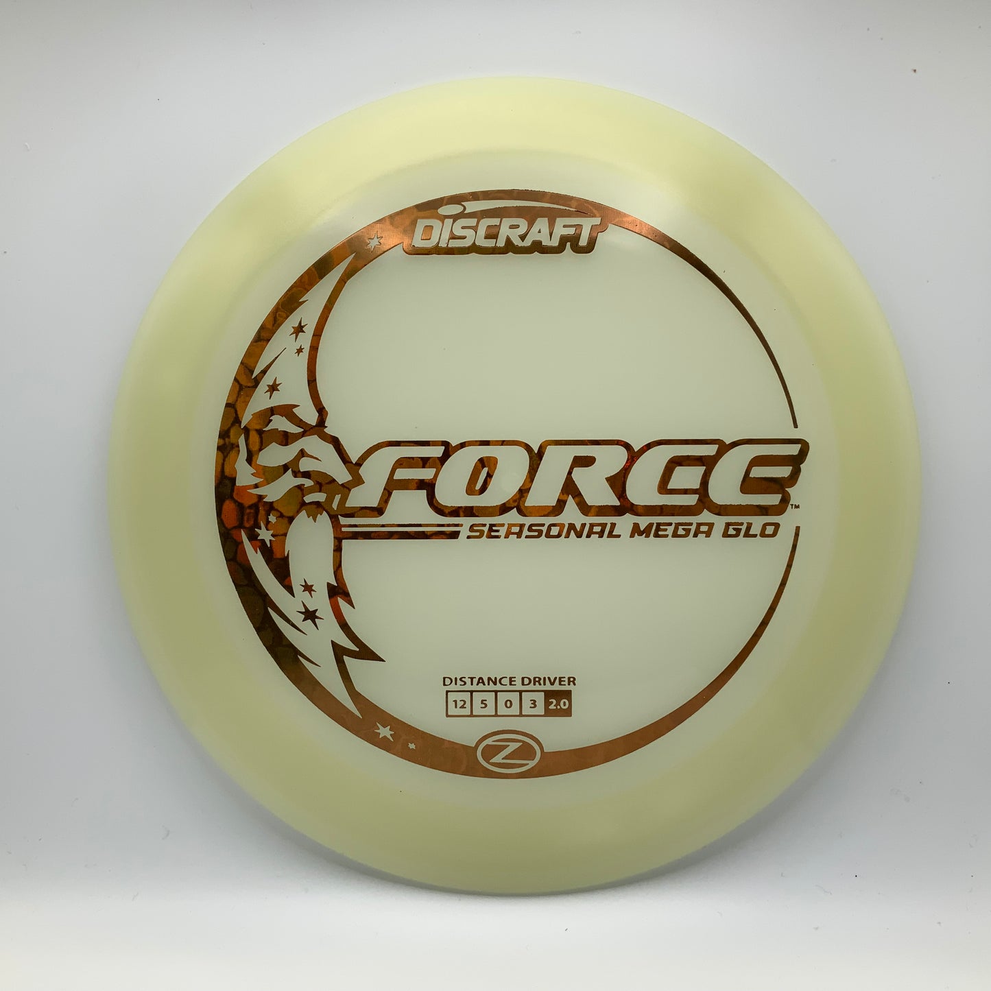 Discraft Force - Mega Glo Z Mega Glo Z #18 - 173-174 - Astro Discs TX - Houston Disc Golf