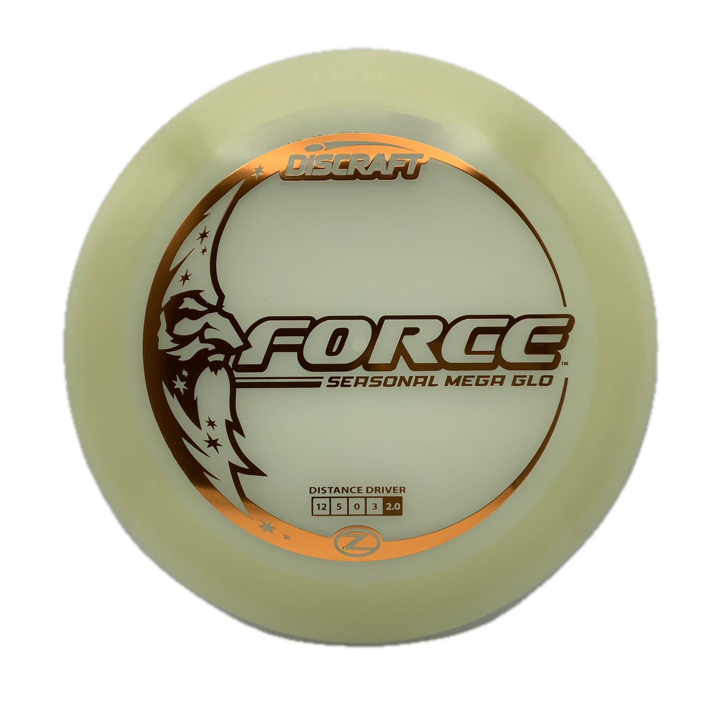 Discraft Force - Mega Glo Z Mega Glo Z #22 - 173-174 - Astro Discs TX - Houston Disc Golf