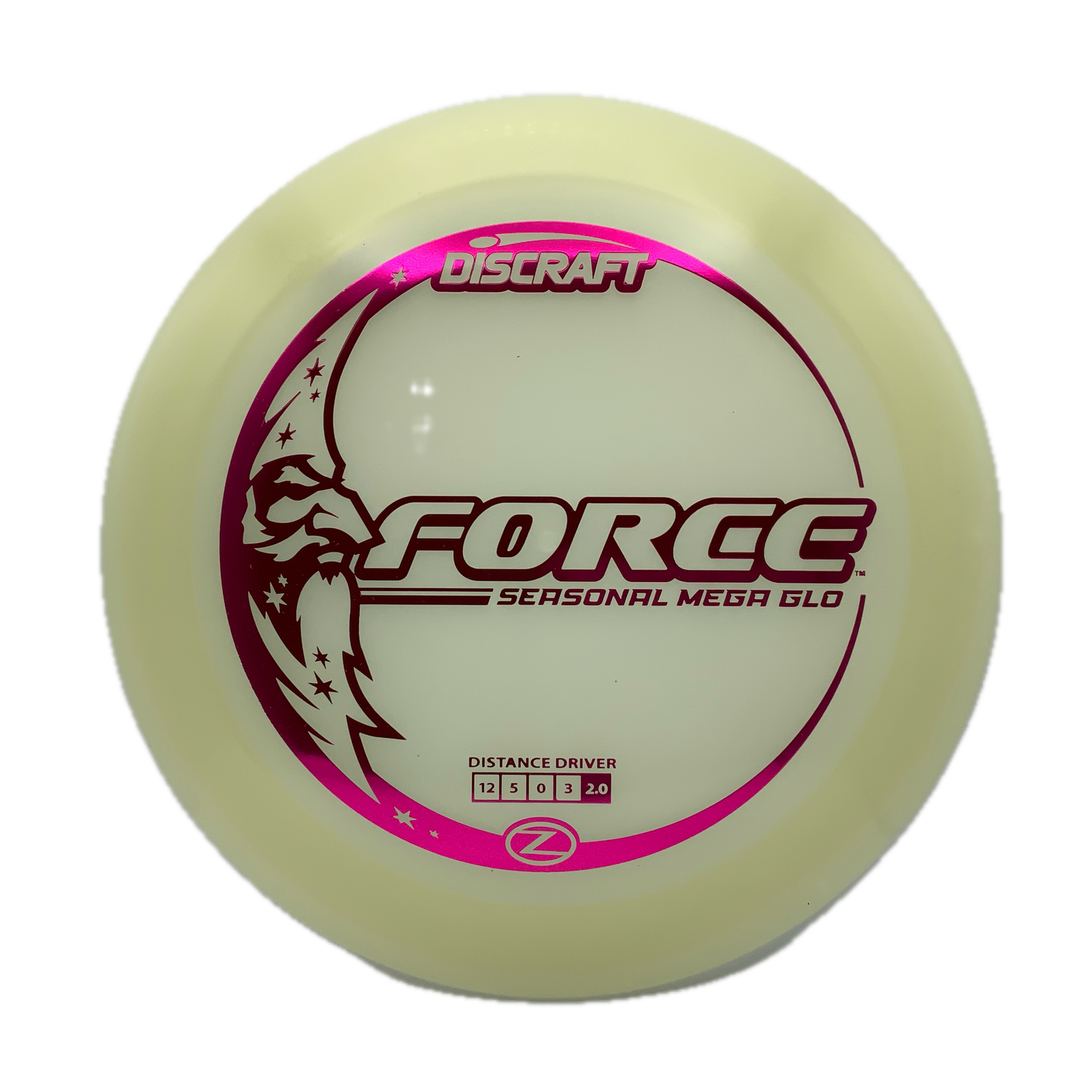 Discraft Force - Mega Glo Z Mega Glo Z #24 - 173-174 - Astro Discs TX - Houston Disc Golf