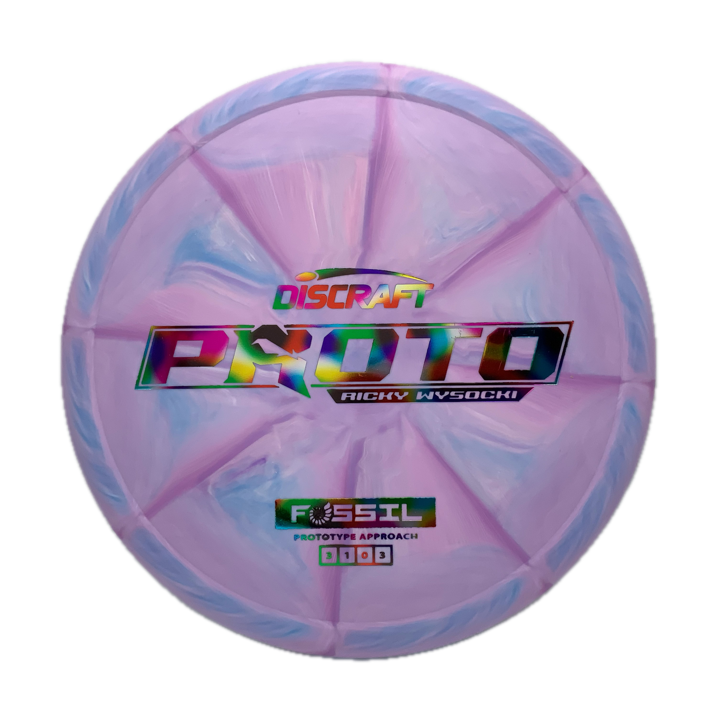 Discraft Fossil - Ricky Wysocki Prototype Prototype #17 - 173-174 - Astro Discs TX - Houston Disc Golf