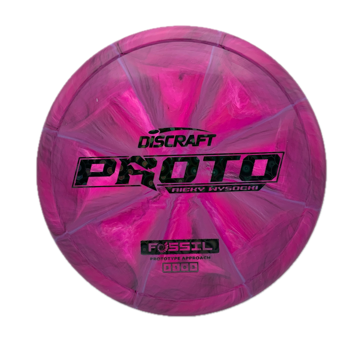 Discraft Fossil - Ricky Wysocki Prototype Prototype #22 - 173-174 - Astro Discs TX - Houston Disc Golf