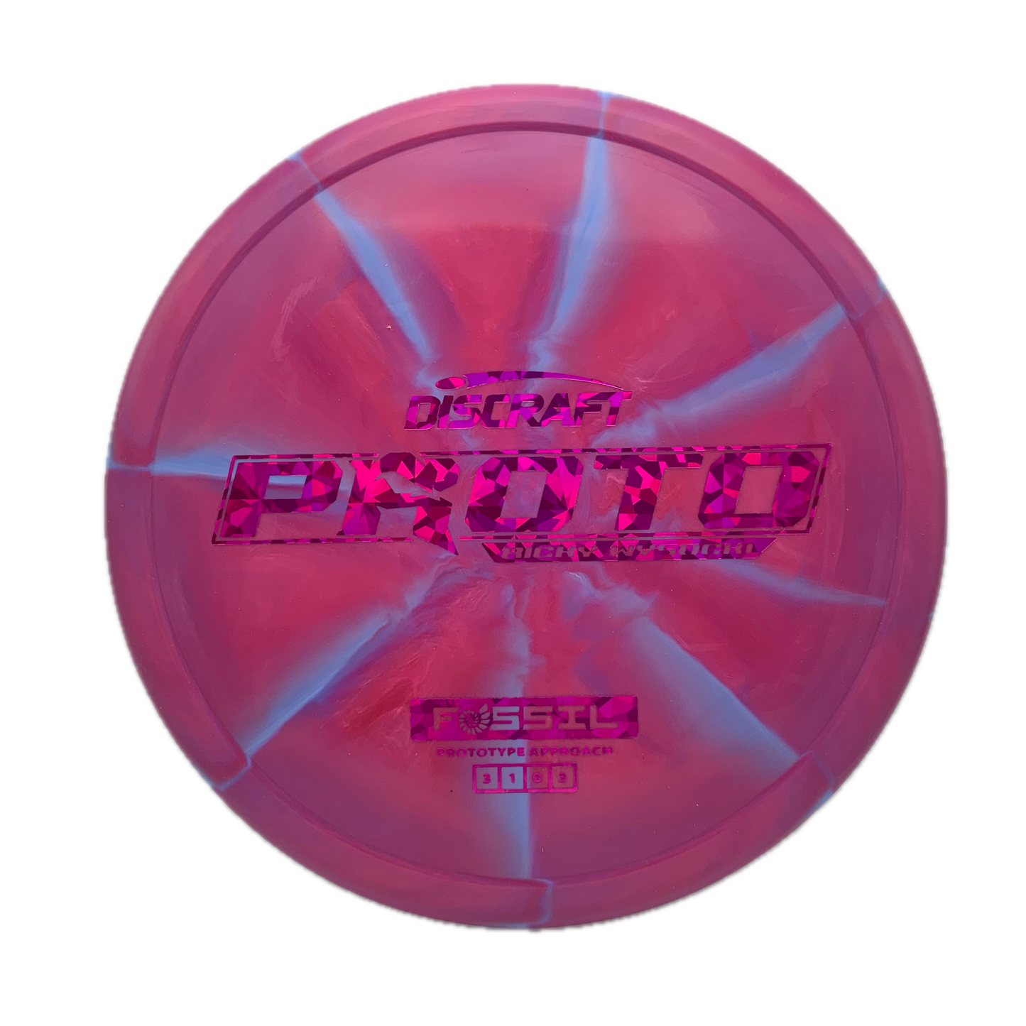 Discraft Fossil - Ricky Wysocki Prototype Prototype #30 - 173-174 - Astro Discs TX - Houston Disc Golf