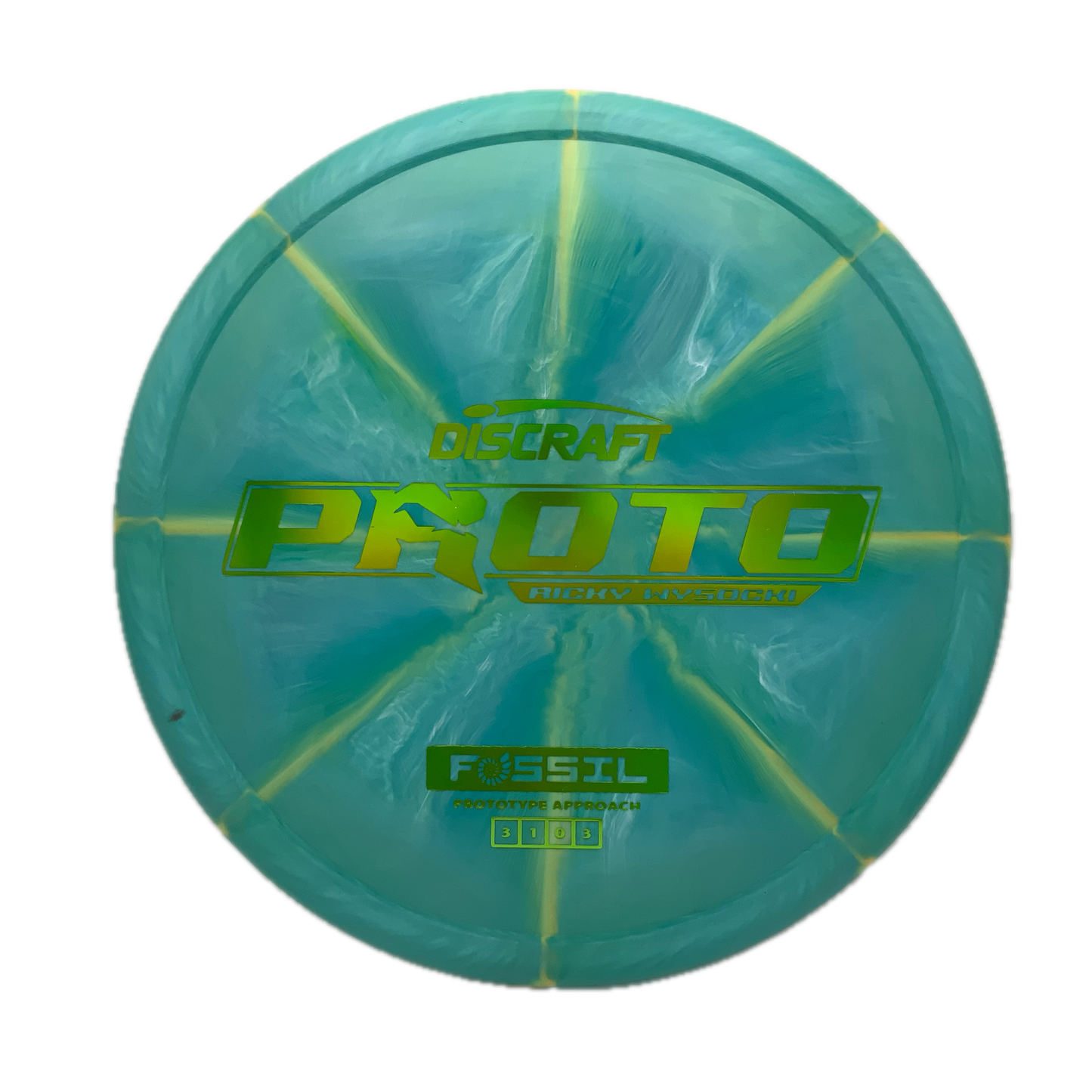 Discraft Fossil - Ricky Wysocki Prototype Prototype #34 - 173-174 - Astro Discs TX - Houston Disc Golf