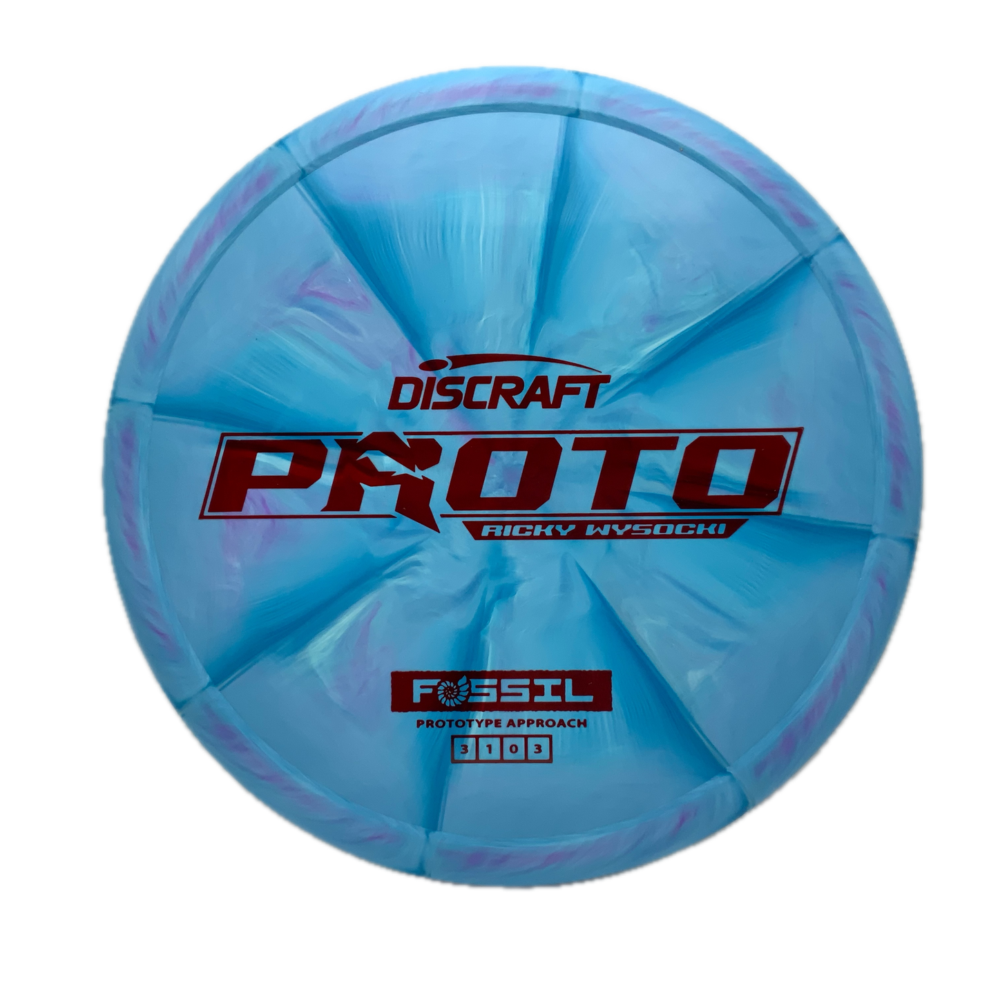 Discraft Fossil - Ricky Wysocki Prototype Prototype #38 - 173-174 - Astro Discs TX - Houston Disc Golf