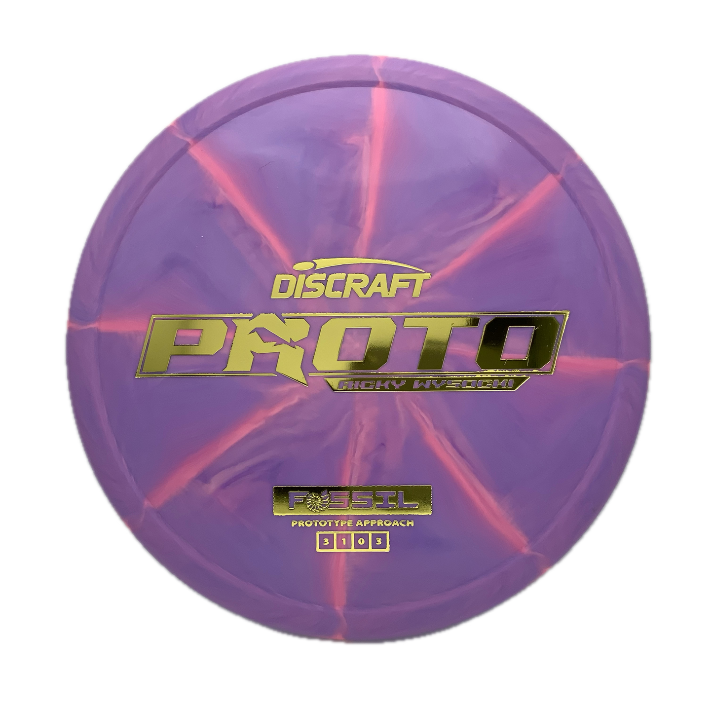 Discraft Fossil - Ricky Wysocki Prototype Prototype #39 - 173-174 - Astro Discs TX - Houston Disc Golf