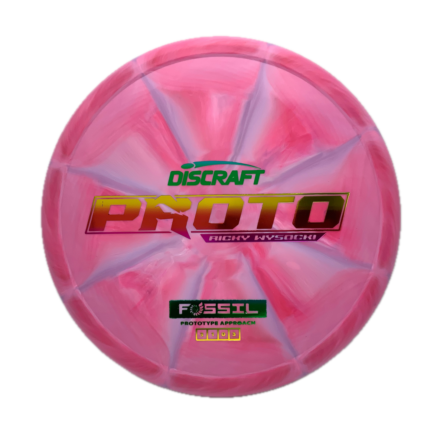 Discraft Fossil - Ricky Wysocki Prototype Prototype #40 - 173-174 - Astro Discs TX - Houston Disc Golf