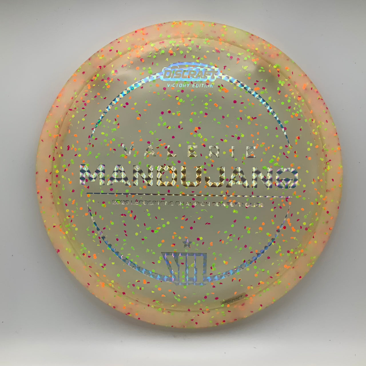 Discraft Glide - Valerie Mandujano Victory Edition Z Confetti #4 - 175-176 - Astro Discs TX - Houston Disc Golf
