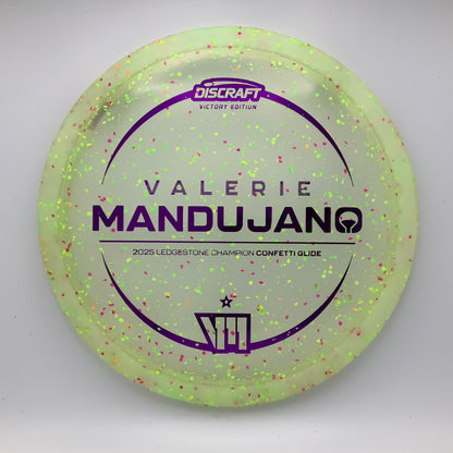 Discraft Glide - Valerie Mandujano Victory Edition Z Confetti #7 - 175-176 - Astro Discs TX - Houston Disc Golf