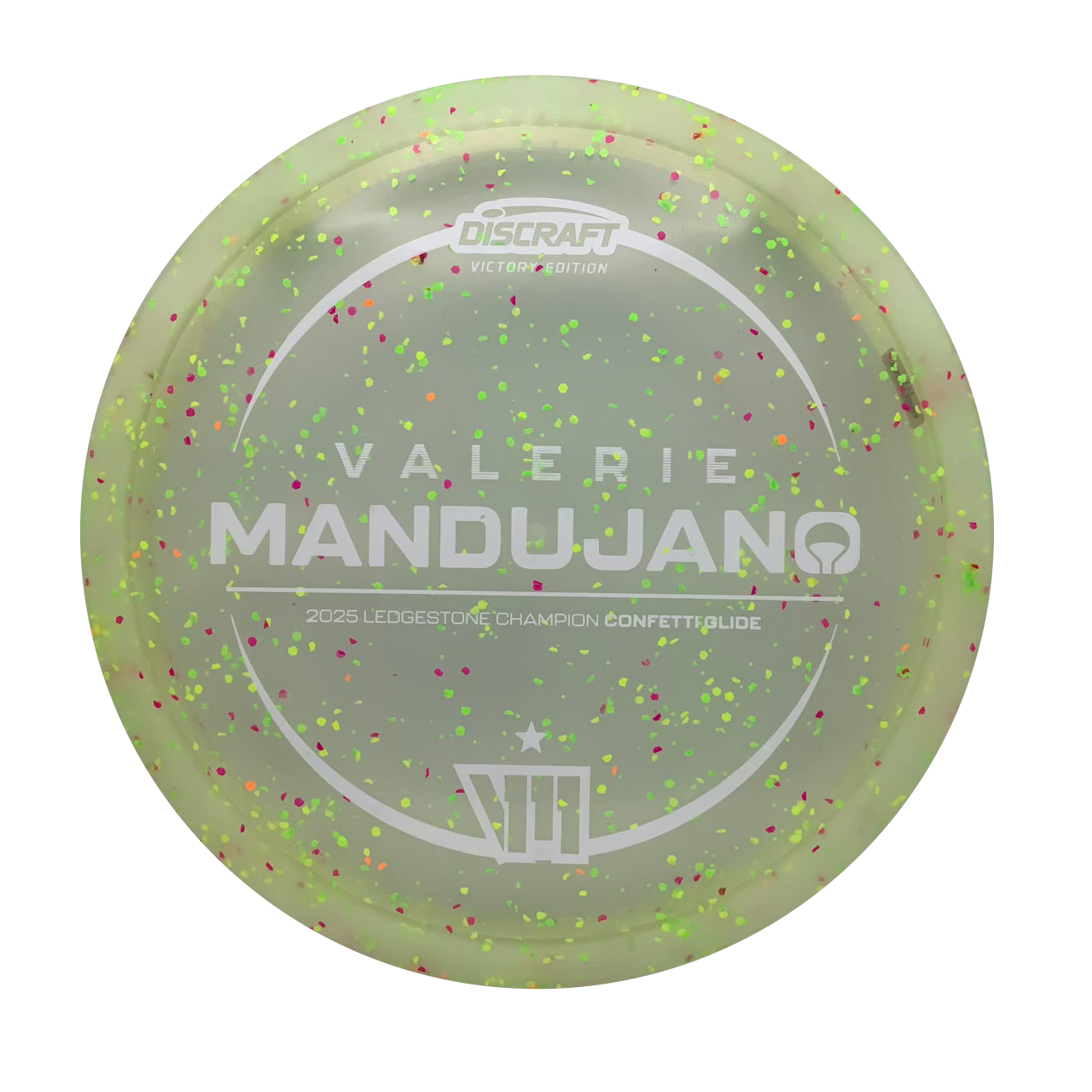 Discraft Glide - Valerie Mandujano Victory Edition Z Confetti #9 - 177+ - Astro Discs TX - Houston Disc Golf