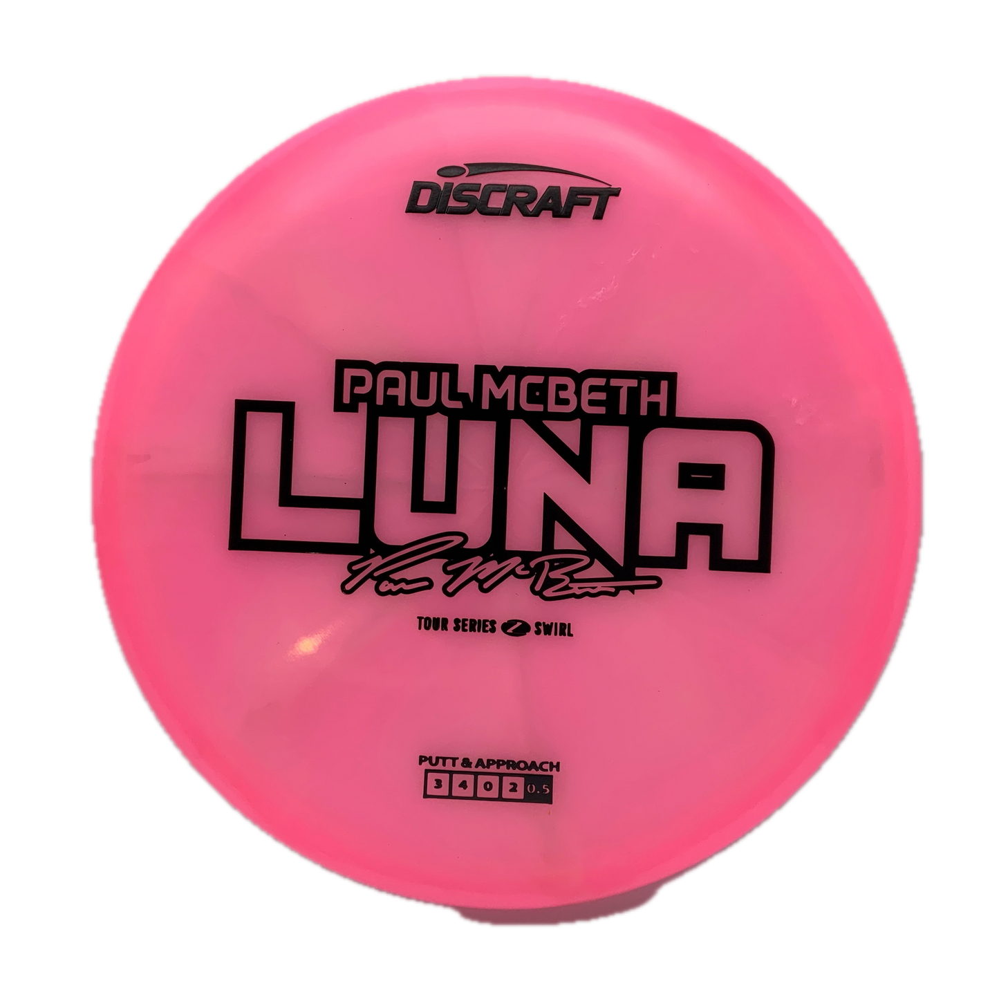 Discraft Luna - 2025 Paul McBeth Tour Series Z Swirl #47 - 173-174 - Astro Discs TX - Houston Disc Golf