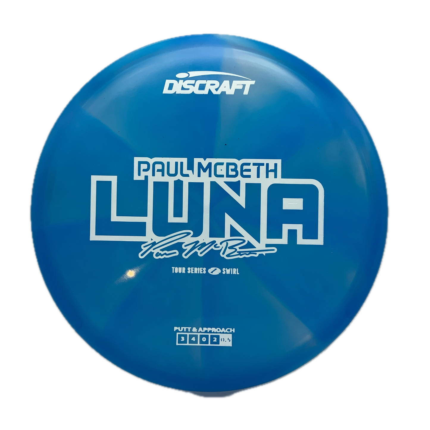 Discraft Luna - 2025 Paul McBeth Tour Series Z Swirl #48 - 173-174 - Astro Discs TX - Houston Disc Golf