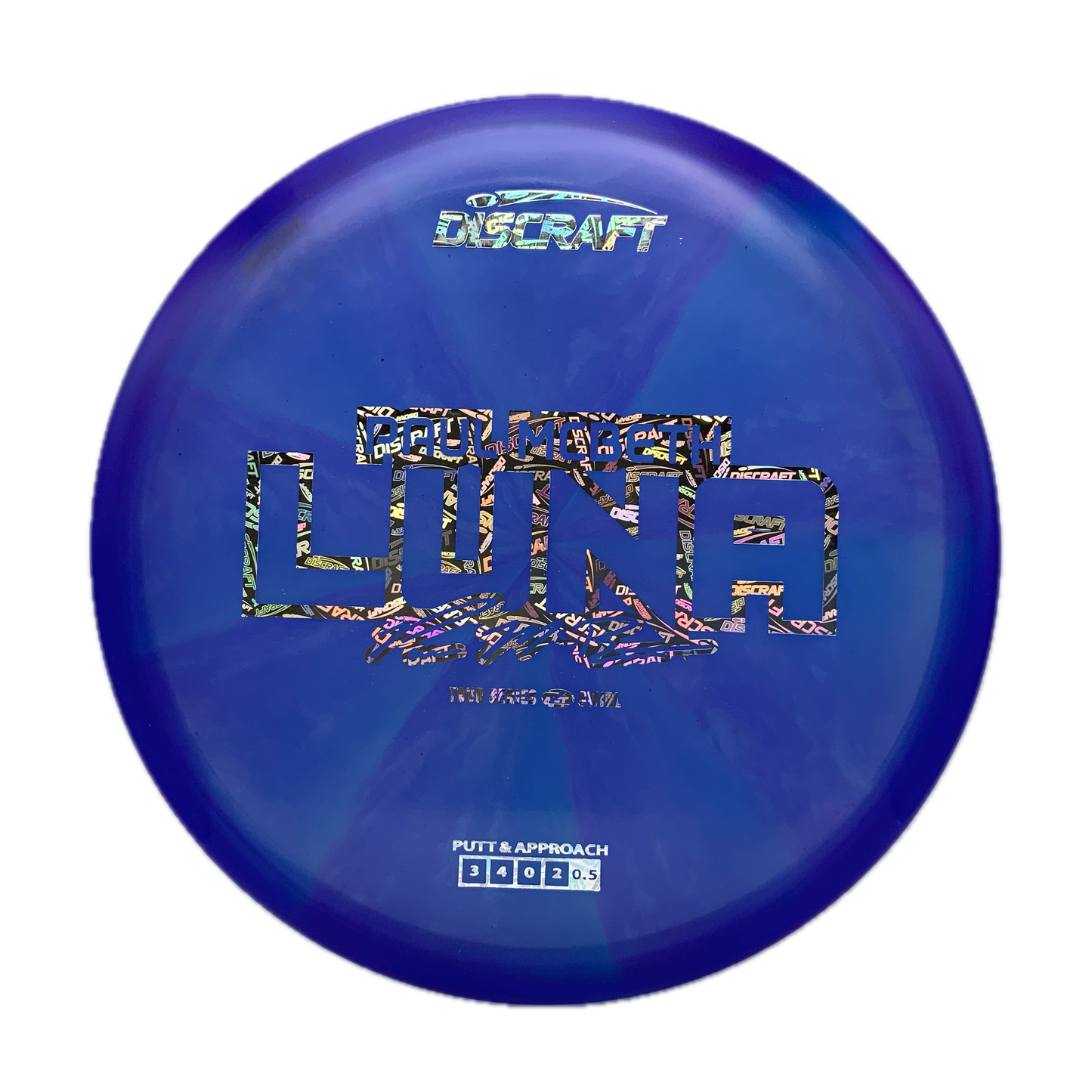 Discraft Luna - 2025 Paul McBeth Tour Series Z Swirl #51 - 173-174 - Astro Discs TX - Houston Disc Golf
