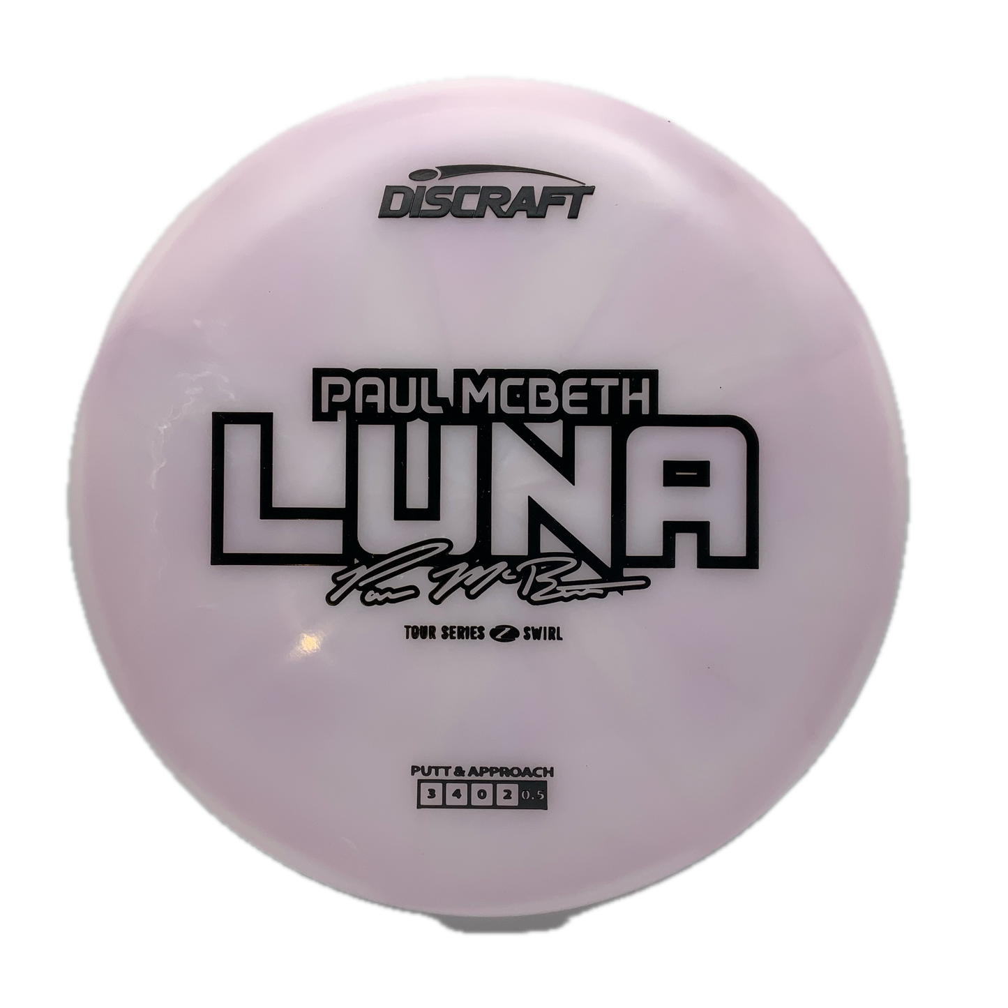Discraft Luna - 2025 Paul McBeth Tour Series Z Swirl #55 - 173-174 - Astro Discs TX - Houston Disc Golf