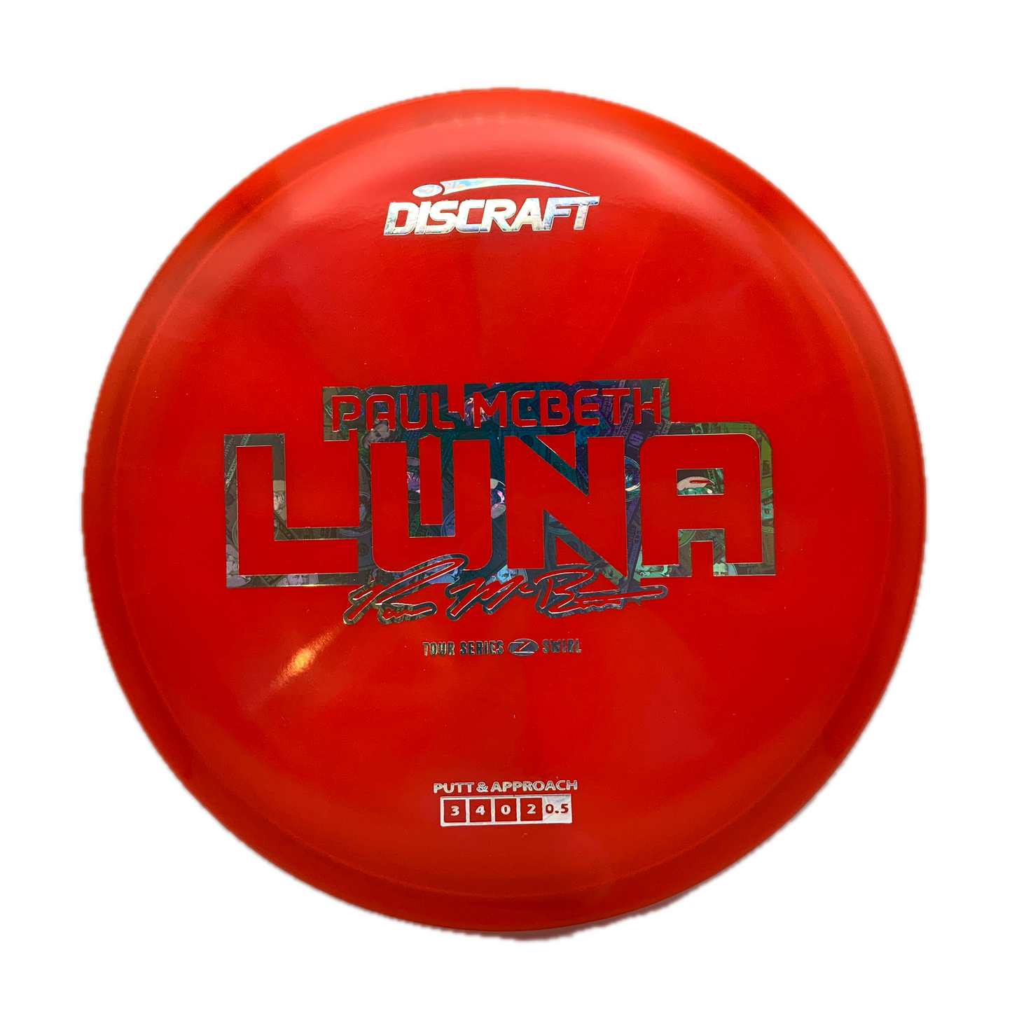 Discraft Luna - 2025 Paul McBeth Tour Series Z Swirl #59 - 173-174 - Astro Discs TX - Houston Disc Golf
