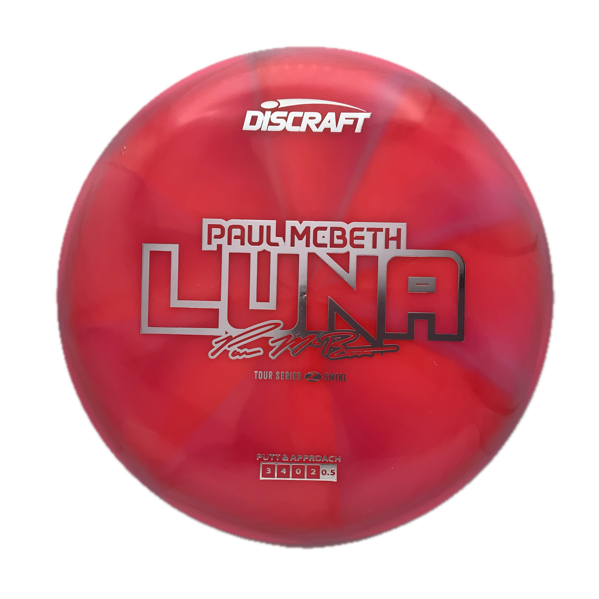 Discraft Luna - 2025 Paul McBeth Tour Series Z Swirl #22 - 173-174 - Astro Discs TX - Houston Disc Golf