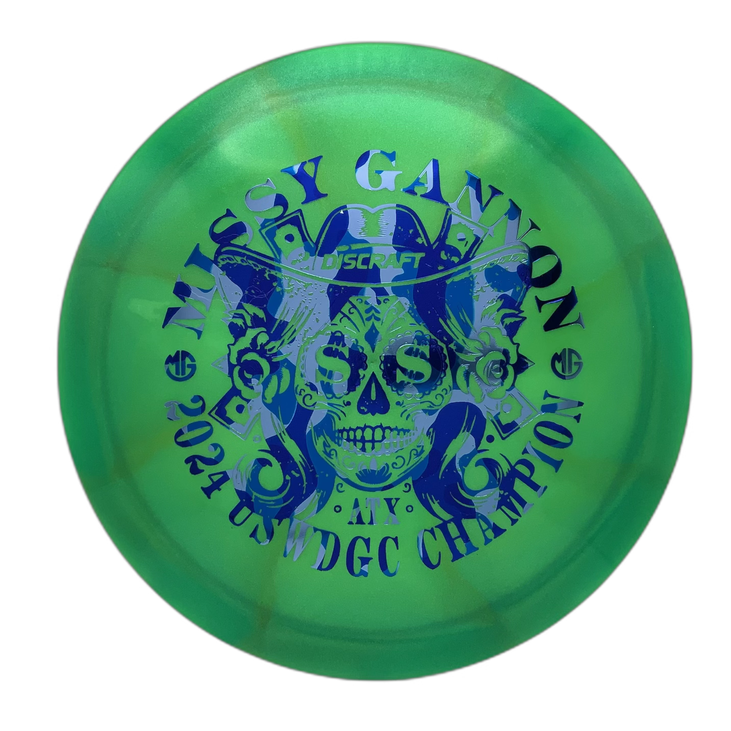 Discraft Undertaker - USWDGC Commemorative Z-Swirl Z-Swirl Green 3 - 170-172 - Astro Discs TX - Houston Disc Golf
