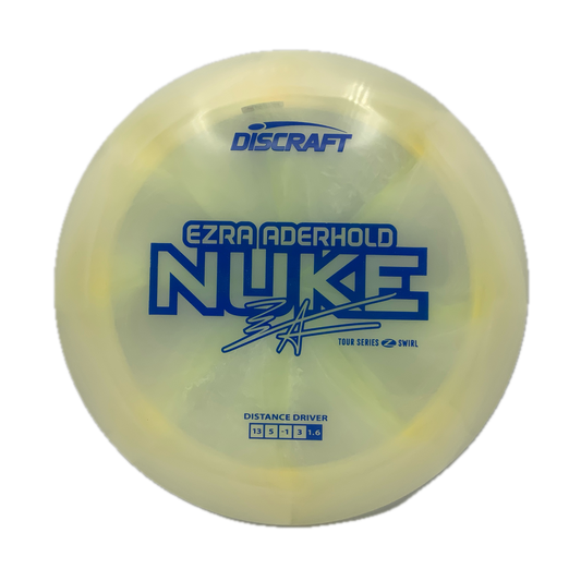 Discraft Nuke - 2025 Ezra Aderhold Tour Series Z Swirl #18 - 173-174 - Astro Discs TX - Houston Disc Golf