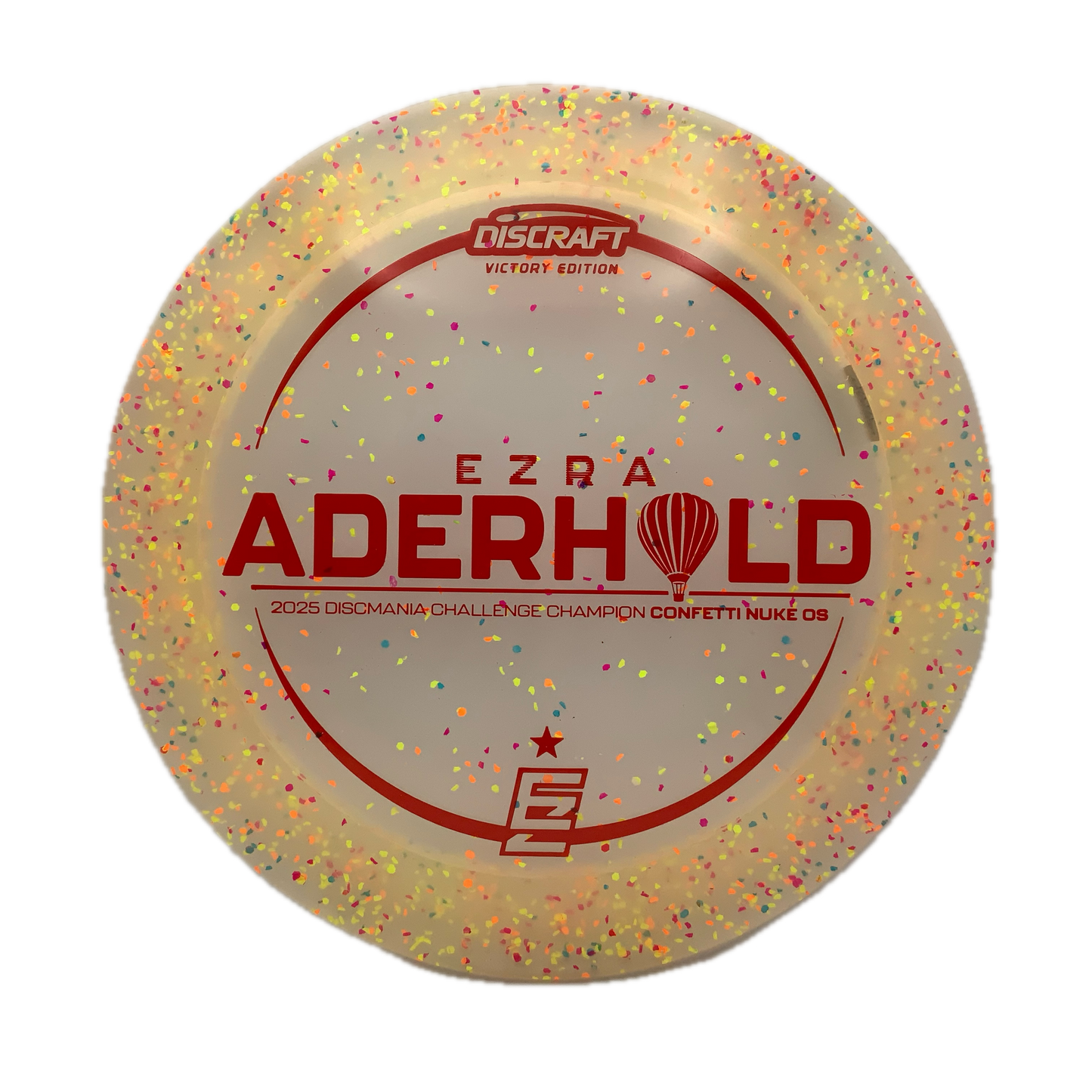 Discraft Nuke OS - Ezra Aderhold Victory Edition Z FLX Confetti #6 - 173-174 - Astro Discs TX - Houston Disc Golf