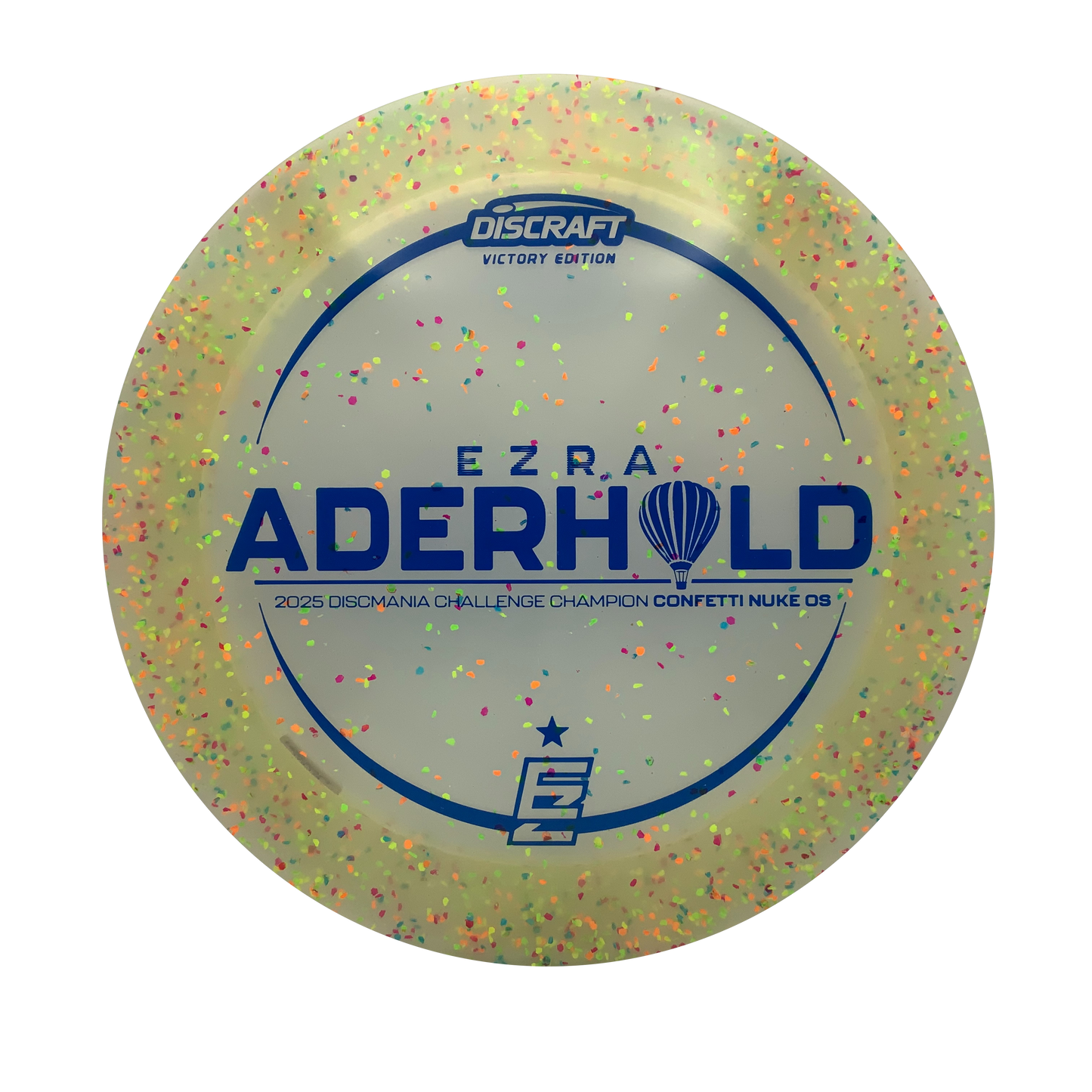 Discraft Nuke OS - Ezra Aderhold Victory Edition Z FLX Confetti #11 - 173-174 - Astro Discs TX - Houston Disc Golf