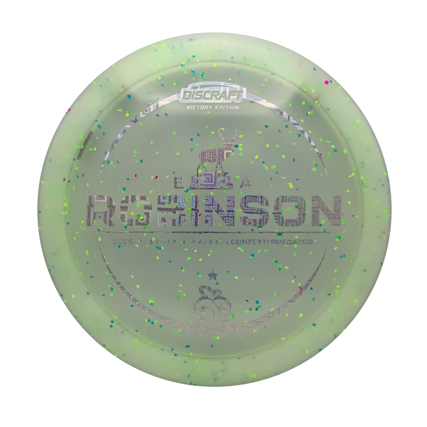Discraft Predator - Ezra Robinson Victory Edition Z Confetti #24 - 173-174 - Astro Discs TX - Houston Disc Golf