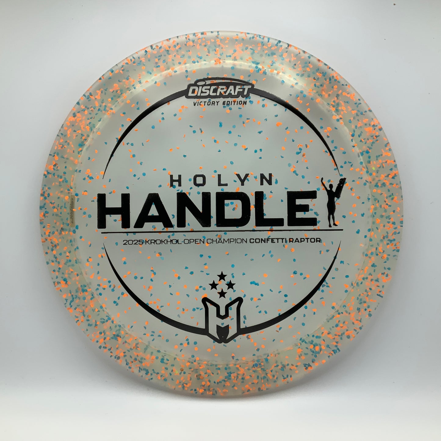 Discraft Raptor - 2025 Holyn Handley Victory Edition Z FLX Confetti #4 - 173-174 - Astro Discs TX - Houston Disc Golf