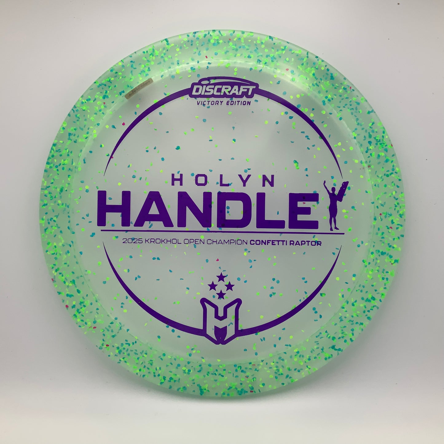 Discraft Raptor - 2025 Holyn Handley Victory Edition Z FLX Confetti #10 - 173-174 - Astro Discs TX - Houston Disc Golf
