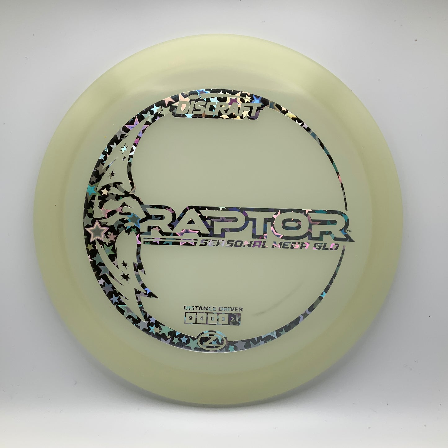 Discraft Raptor - Mega Glo Z Mega Glo Z #1 - 171 - Astro Discs TX - Houston Disc Golf