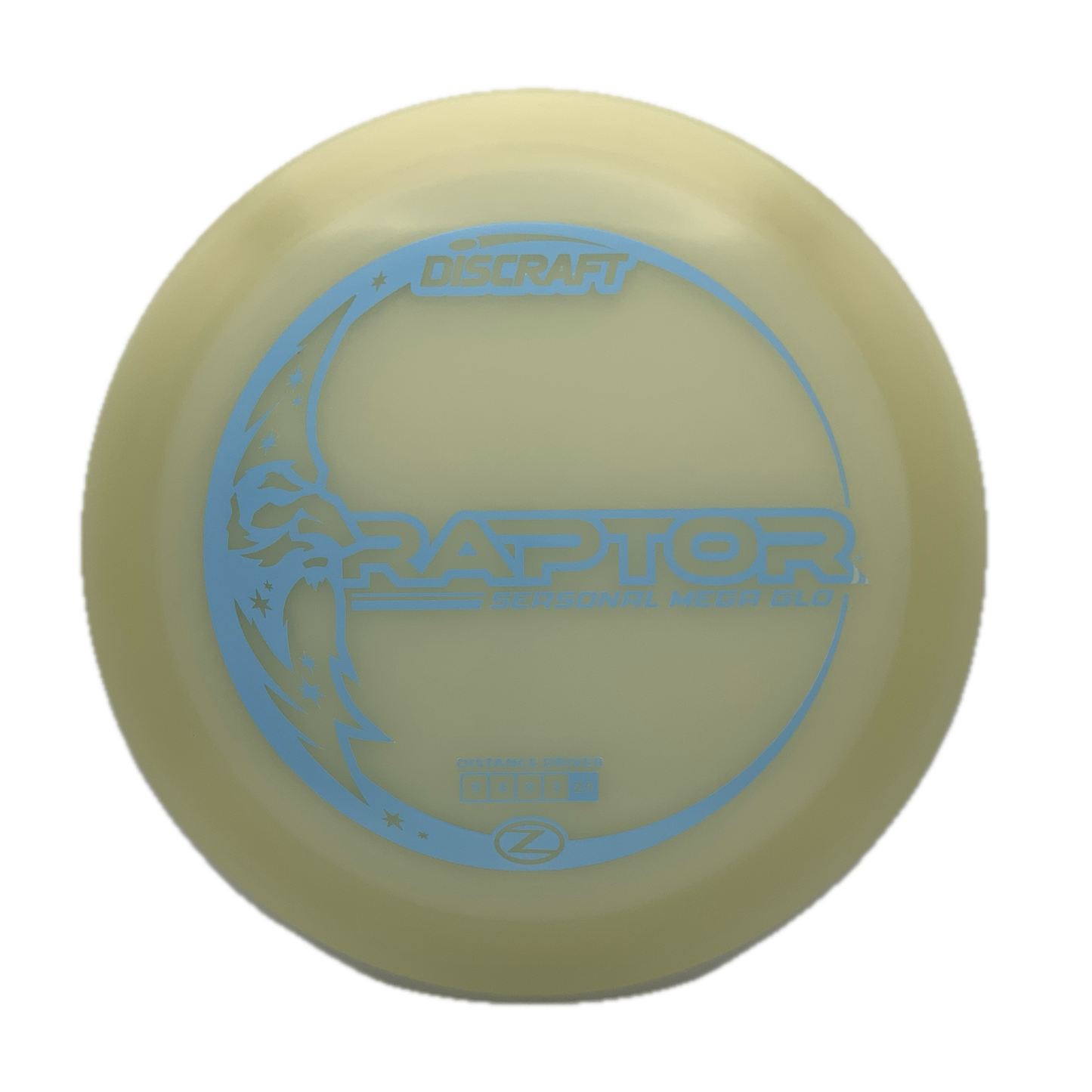 Discraft Raptor - Mega Glo Z Mega Glo Z #5 - 172 - Astro Discs TX - Houston Disc Golf