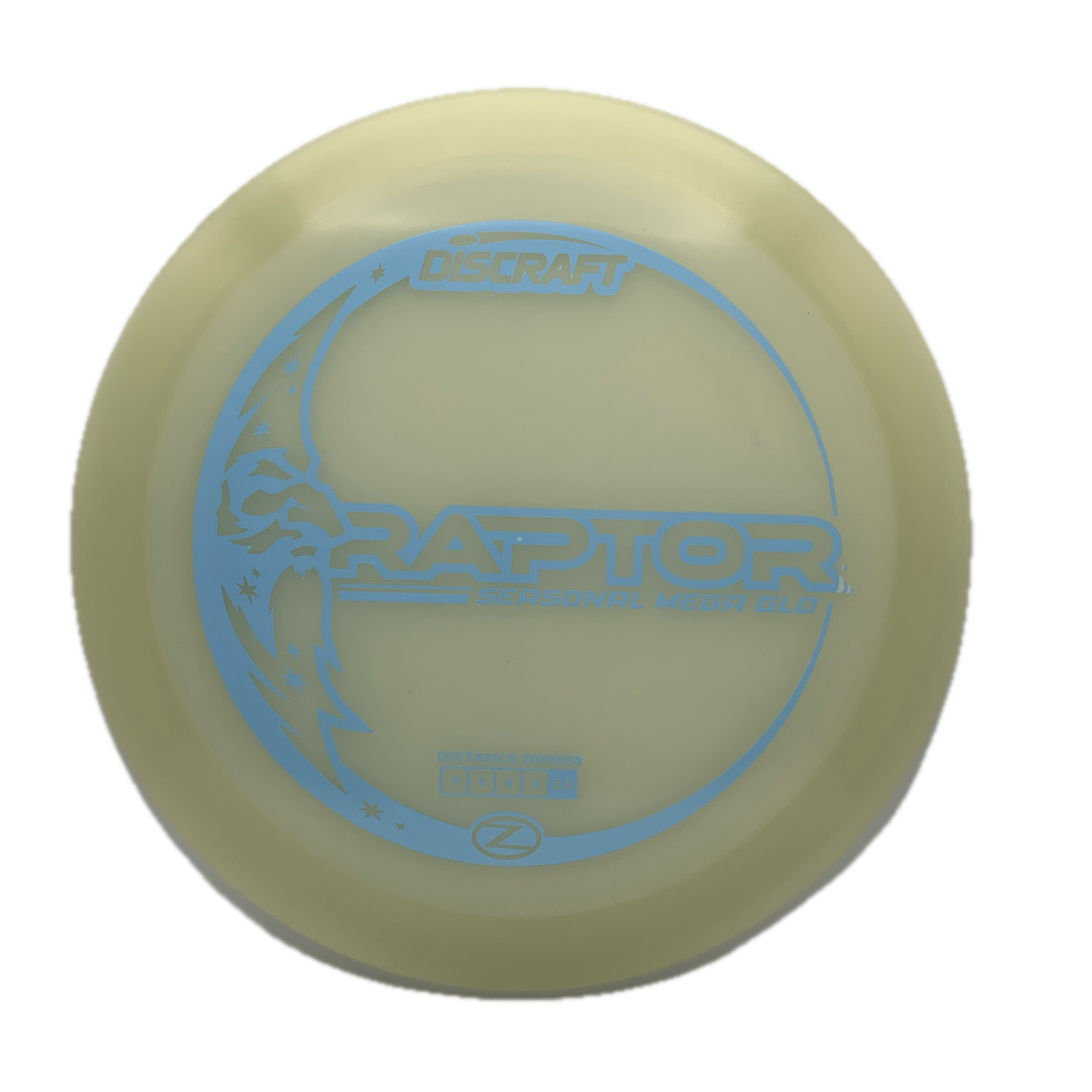 Discraft Raptor - Mega Glo Z Mega Glo Z #6 - 172 - Astro Discs TX - Houston Disc Golf