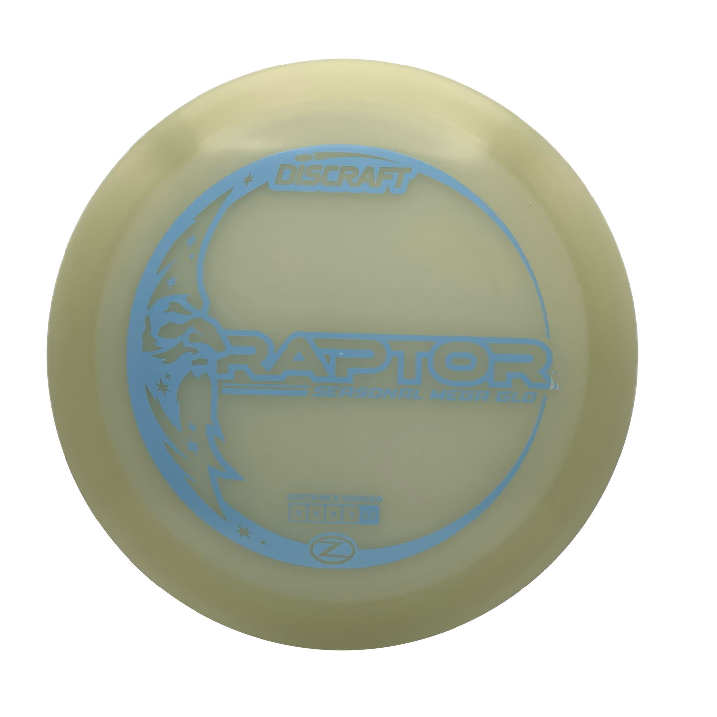 Discraft Raptor - Mega Glo Z Mega Glo Z #6 - 172 - Astro Discs TX - Houston Disc Golf
