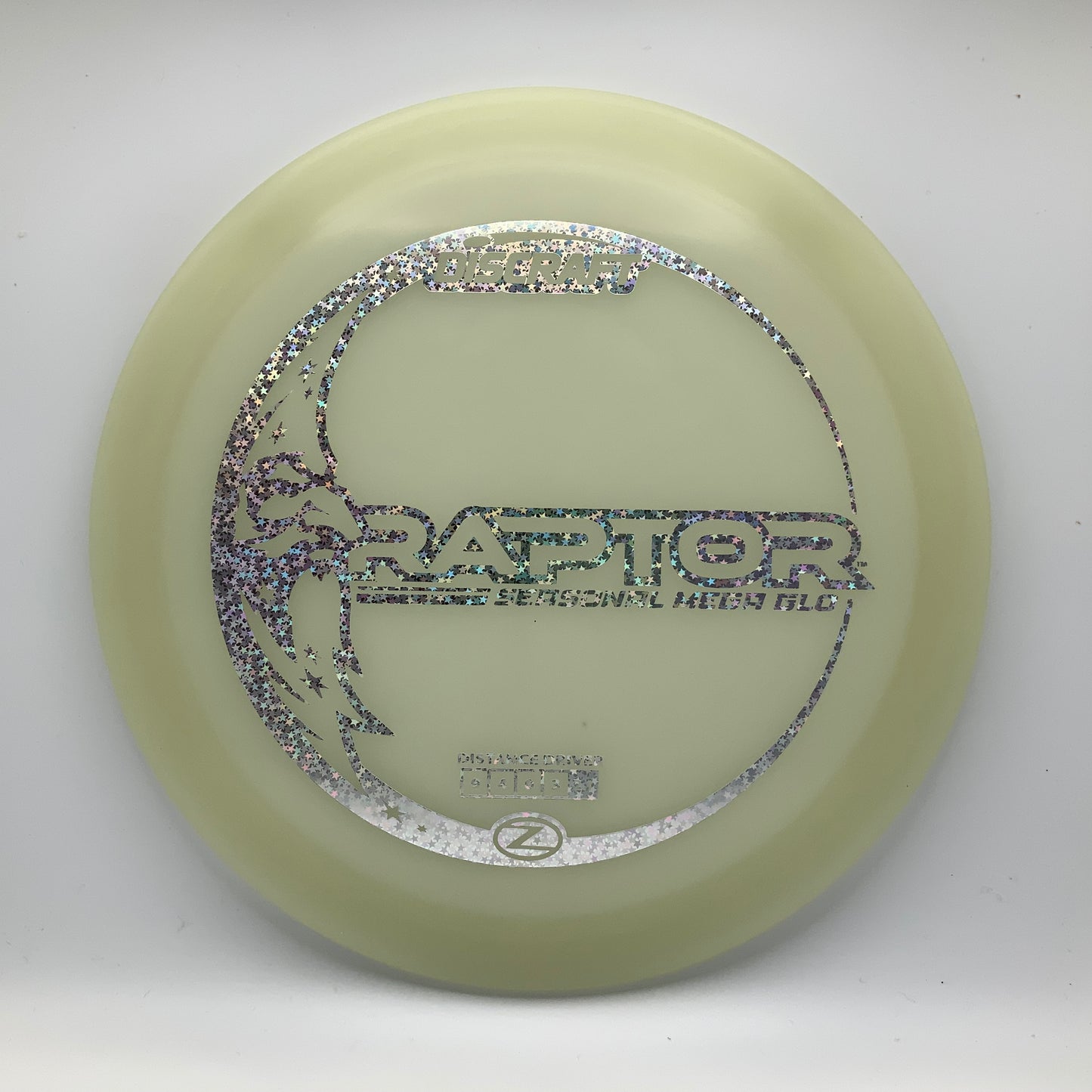 Discraft Raptor - Mega Glo Z Mega Glo Z #8 - 172 - Astro Discs TX - Houston Disc Golf