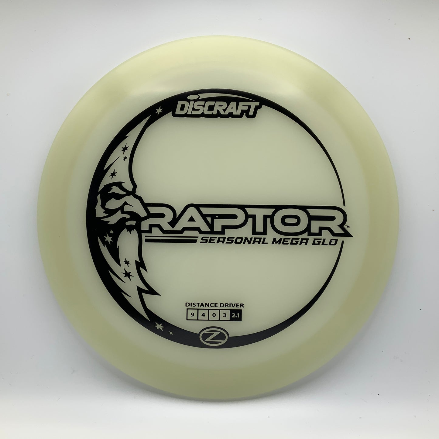 Discraft Raptor - Mega Glo Z Mega Glo Z #9 - 173 - Astro Discs TX - Houston Disc Golf