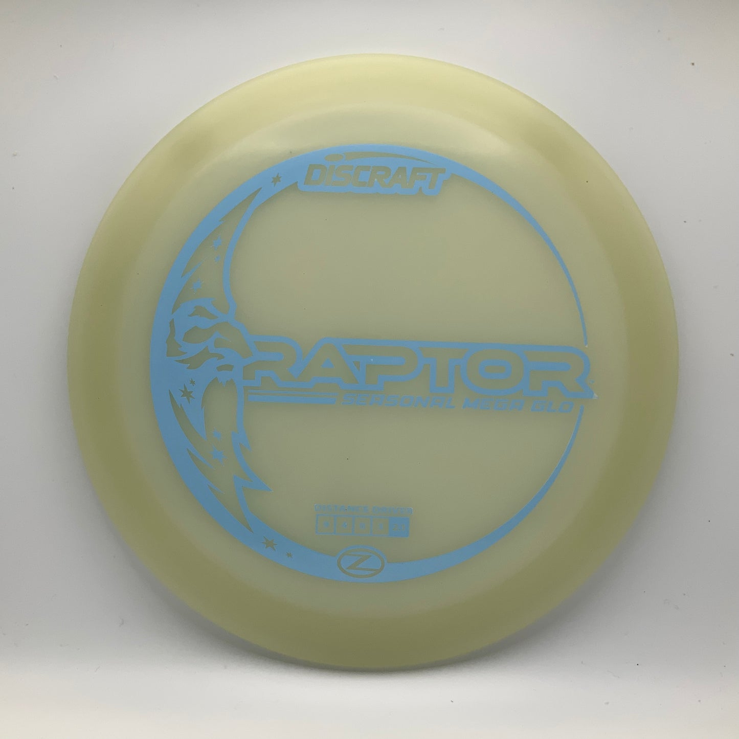 Discraft Raptor - Mega Glo Z Mega Glo Z #12 - 173 - Astro Discs TX - Houston Disc Golf