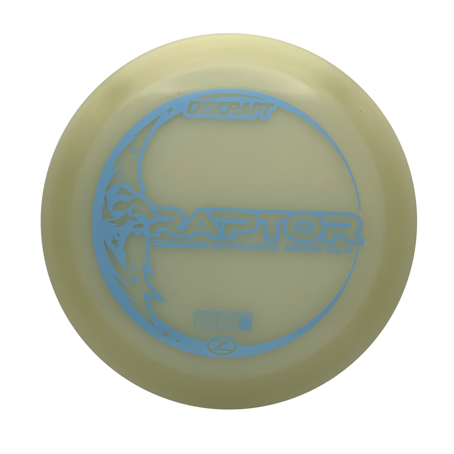 Discraft Raptor - Mega Glo Z Mega Glo Z #12 - 173 - Astro Discs TX - Houston Disc Golf