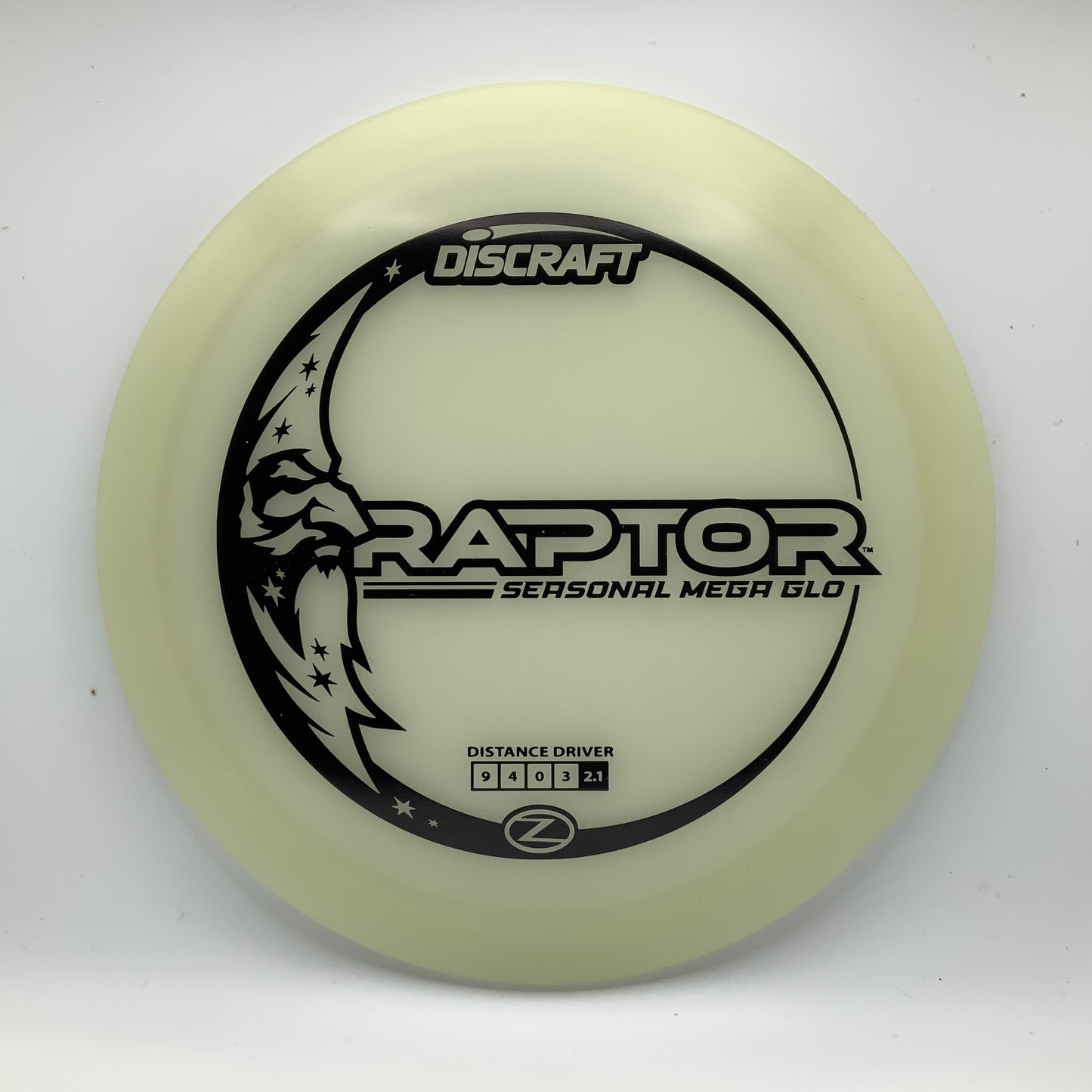 Discraft Raptor - Mega Glo Z Mega Glo Z #15 - 174 - Astro Discs TX - Houston Disc Golf