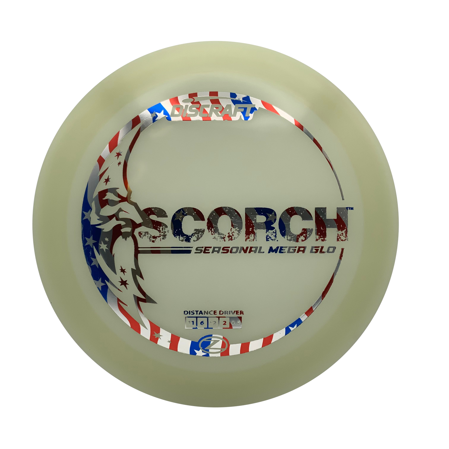 Discraft Scorch - Glo Z Mega Glo Z #8 - 170 - Astro Discs TX - Houston Disc Golf