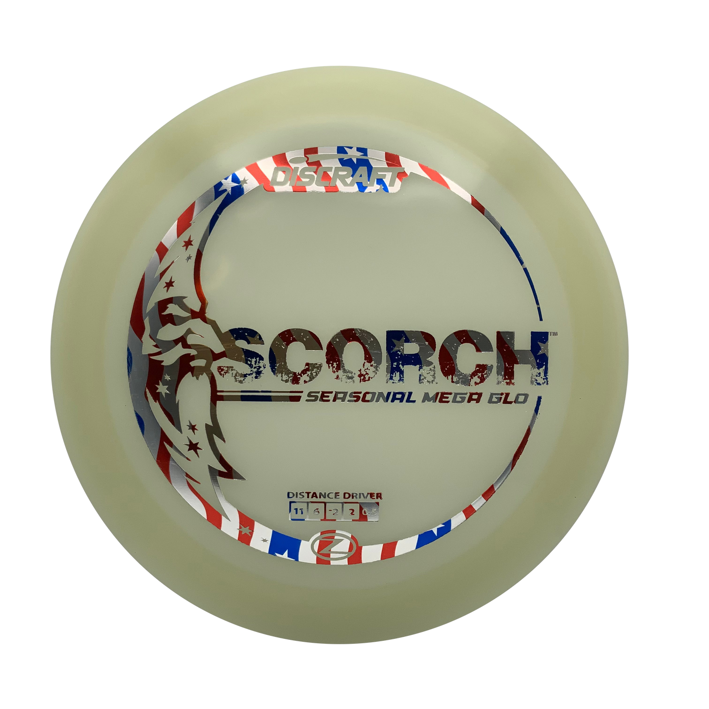 Discraft Scorch - Glo Z Mega Glo Z #9 - 170 - Astro Discs TX - Houston Disc Golf