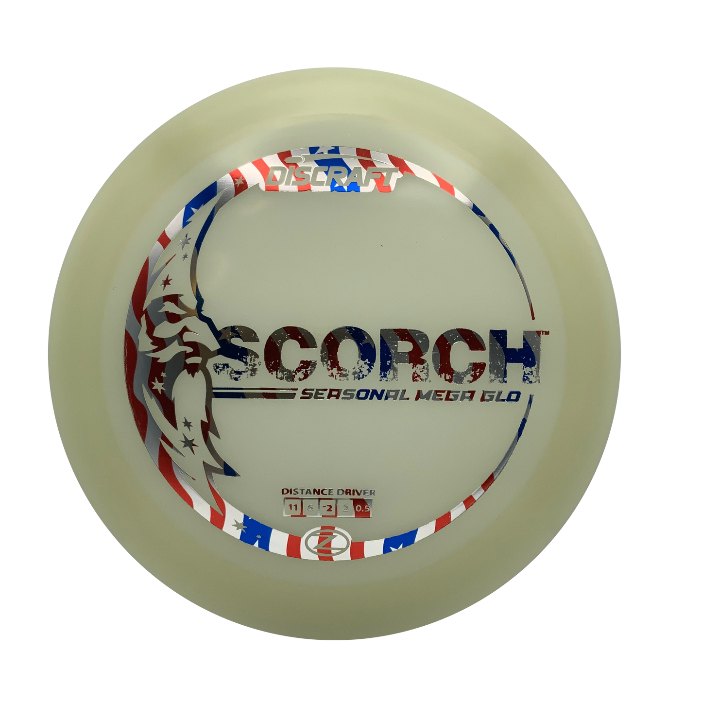 Discraft Scorch - Glo Z Mega Glo Z #21 - 172 - Astro Discs TX - Houston Disc Golf