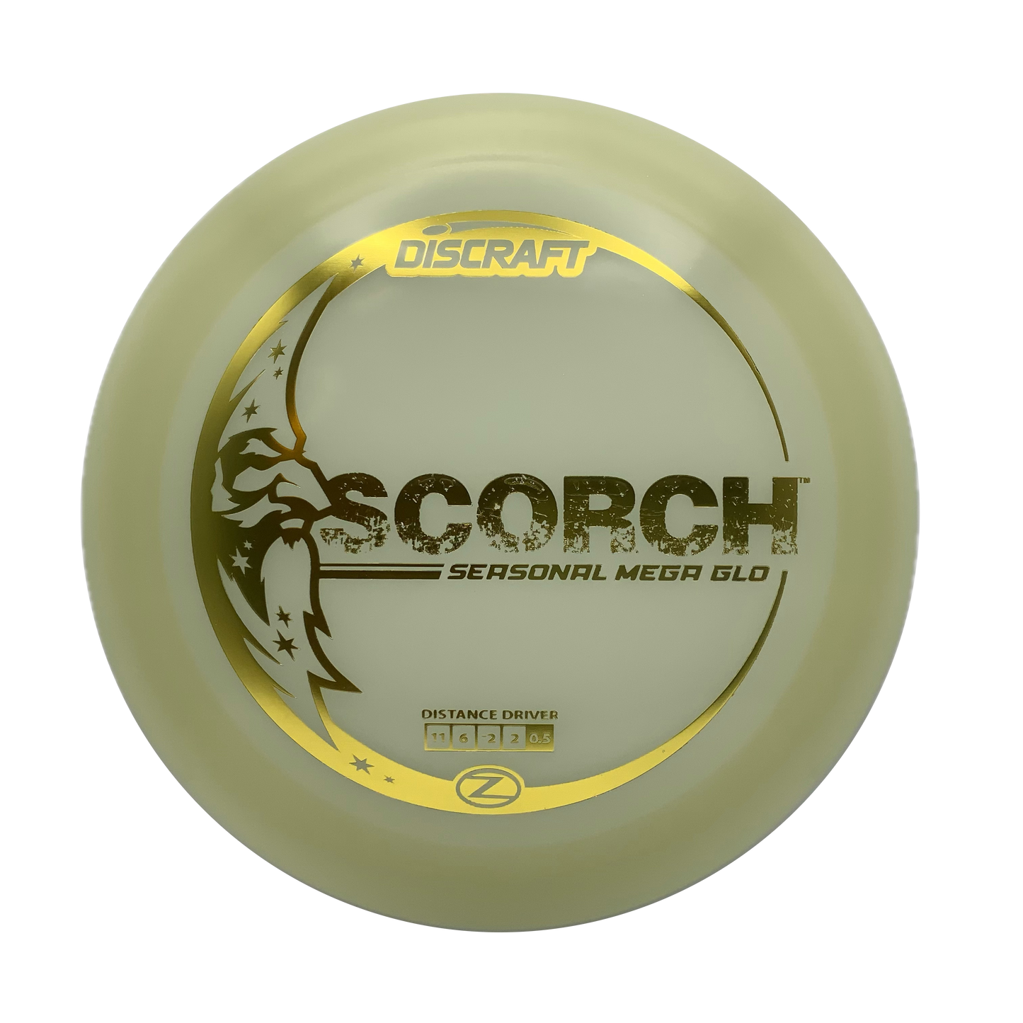 Discraft Scorch - Glo Z Mega Glo Z #24 - 172 - Astro Discs TX - Houston Disc Golf
