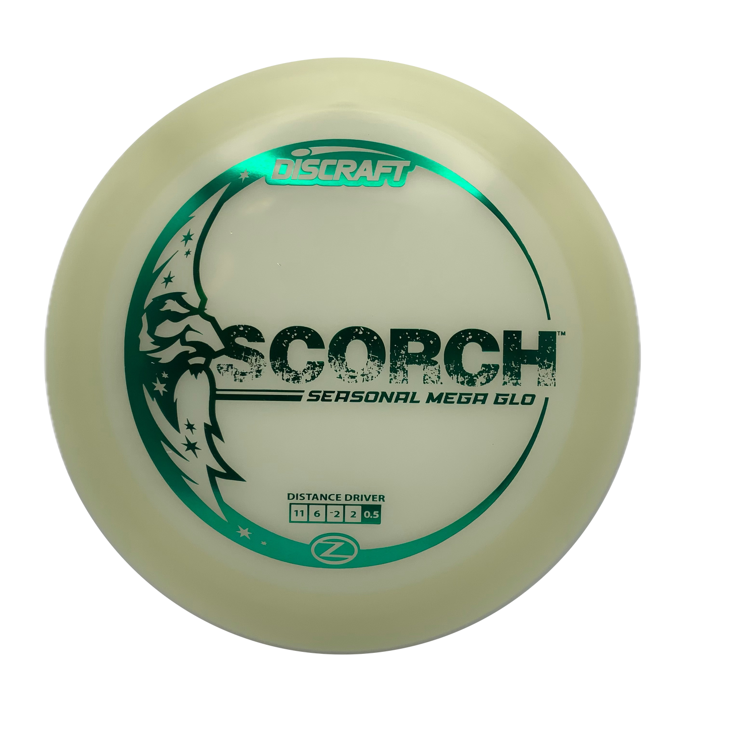 Discraft Scorch - Glo Z Mega Glo Z #34 - 173 - Astro Discs TX - Houston Disc Golf
