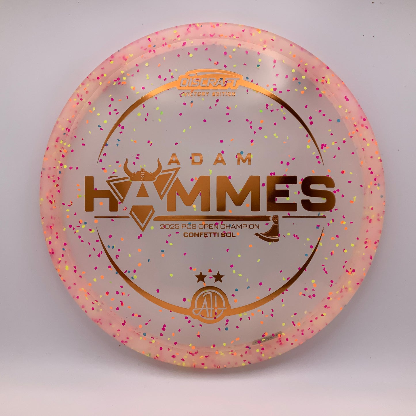 Discraft Sol - Adam Hammes Victory Edition Z FLX Confetti #15 - 175-176 - Astro Discs TX - Houston Disc Golf
